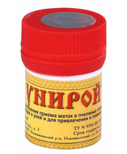 Унирой гель 20гр (д/улучшения приема маток в пчел. семьи) Унирой гель 20гр (д/улучшения приема маток в пчел. семьи)