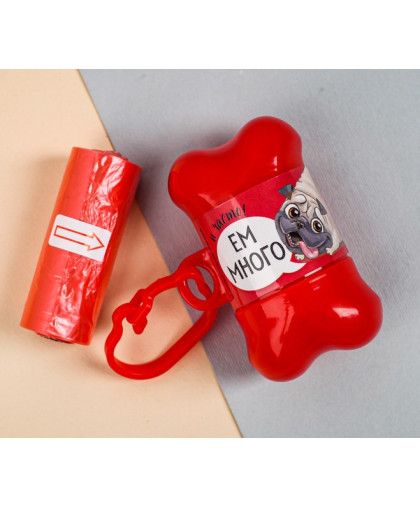 Контейнер с пакетами для уборки Ем много рулон 15шт Контейнер с пакетами для уборки Ем много рулон 15шт