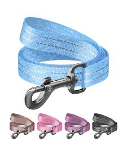 Поводок для собак хлопковый 1,5*300см светоотражающий коричневый WauDog CoLLaR Поводок для собак хлопковый 1,5*300см светоотражающий коричневый WauDog CoLLaR