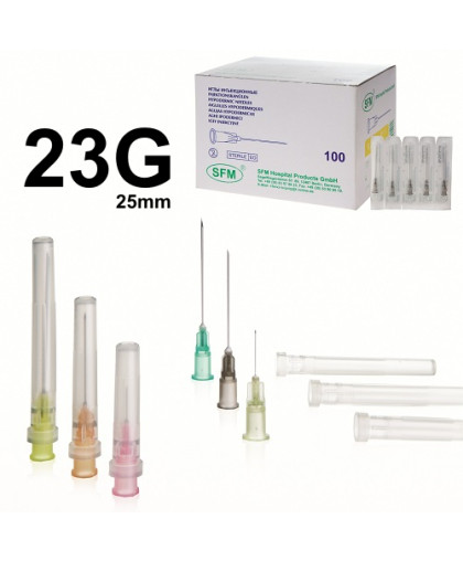 Игла одноразовая стерильная 0,6*25 23G 