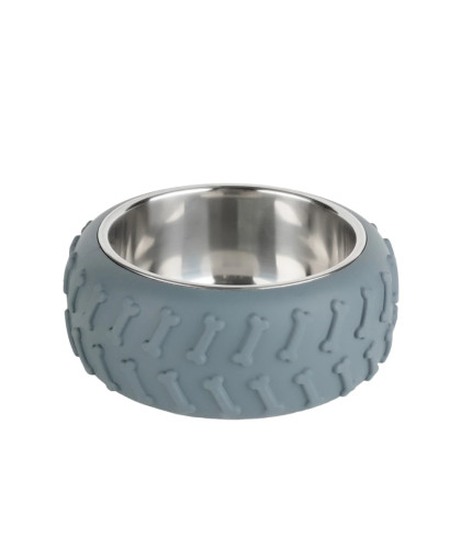 Миска металлическая с силиконовым основанием в виде колеса 700мл серый WF89001 Штефан/STEFAN Миска металлическая с силиконовым основанием в виде колеса 700мл серый WF89001 Штефан/STEFAN
