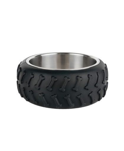 Миска металлическая с силиконовым основанием в виде колеса 700мл черный WF89009 Штефан/STEFAN Миска металлическая с силиконовым основанием в виде колеса 700мл черный WF89009 Штефан/STEFAN