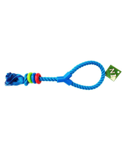 Игрушка для собак Грейфер с петлей и цветным кольцом синий 42см Уют Игрушка для собак Грейфер с петлей и цветным кольцом синий 42см Уют