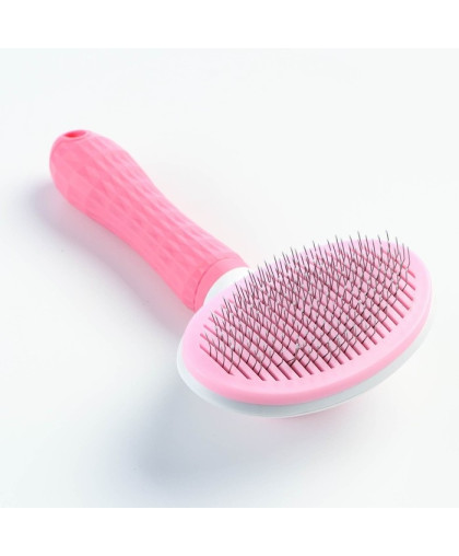 Пуходерка с каплей 10*19см с самоочисткой облегченная розовая Пижон Пуходерка с каплей 10*19см с самоочисткой облегченная розовая Пижон