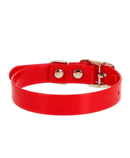 Ошейник биотановый 12мм 24-28см красный Каскад Ошейник биотановый 12мм 24-28см красный Каскад