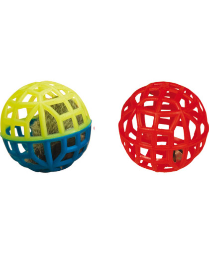  Игрушка для кошек мяч-погремушка сетчатая  2шт Зооник