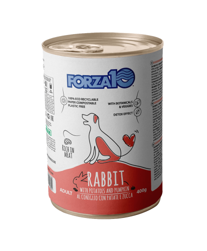 Форца10/Forza10 Maintenance конс корм для собак Кролик с картофелем и тыквой 400гр Форца10/Forza10 Maintenance конс корм для собак Кролик с картофелем и тыквой 400гр