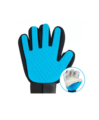 Перчатка массажная для вычесывания шерсти голубая 23*17см PMG-1201BL Штефан/Stefan Перчатка массажная для вычесывания шерсти голубая 23*17см PMG-1201BL Штефан/Stefan