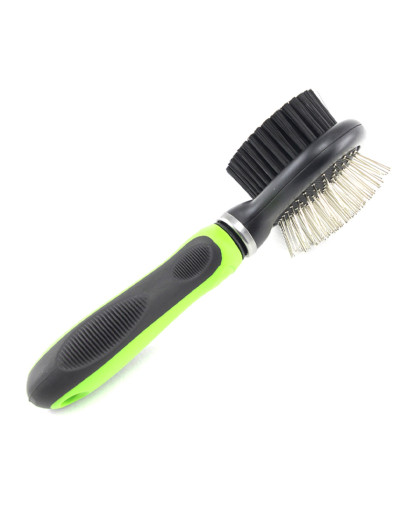 Расческа-щетка для животных салатовая GS1041 STEFAN