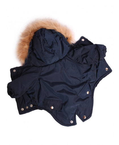 Комбинезон утепленный Winter парка р.XS, спинка 20см с капюшоном синий LION Комбинезон утепленный Winter парка р.XS, спинка 20см с капюшоном синий LION