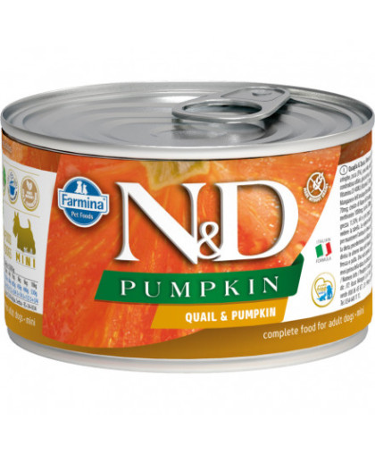 Фармина/Farmina консервы N&D Ocean корм для собак мелких пород Перепел с тыквой 140гр Фармина/Farmina консервы N&D Ocean корм для собак мелких пород Перепел с тыквой 140гр
