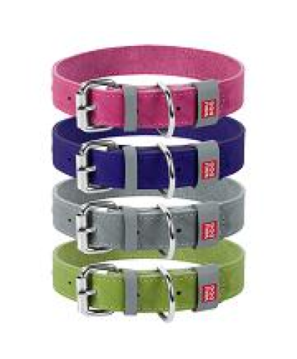  Ошейник для собак кожаный  1,5*27-36см фиолетовый WauDog CoLLaR