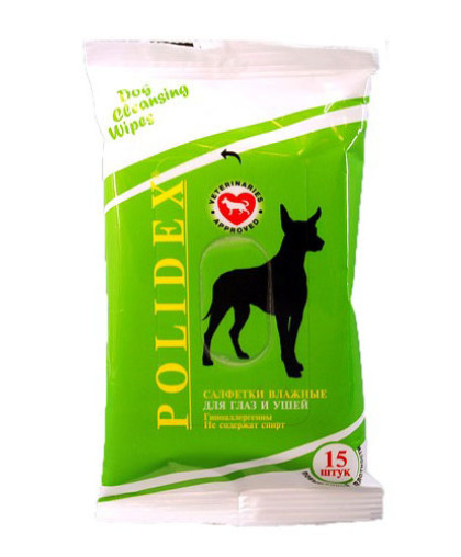  Салфетки влажные для ухода за глазами и ушами  15шт Polidex