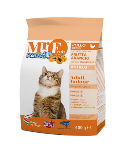 Форца10/Forza10 MR Fruit Корм для кошек взрослых домашних Курица/рис 400гр Форца10/Forza10 MR Fruit Корм для кошек взрослых домашних Курица/рис 400гр
