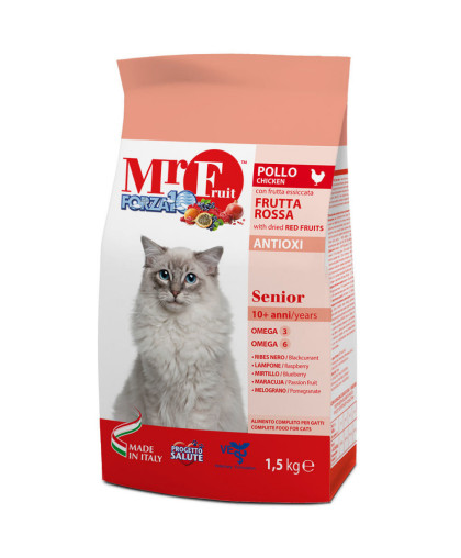 Форца10/Forza10 MR Fruit Корм для кошек пожилых Курица/рис 1,5кг Форца10/Forza10 MR Fruit Корм для кошек пожилых Курица/рис 1,5кг