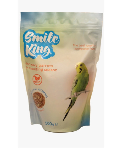 Смайл Кинг/Smile King корм для волнистых попугаев в период линьки 500гр*12 Смайл Кинг/Smile King корм для волнистых попугаев в период линьки 500гр*12