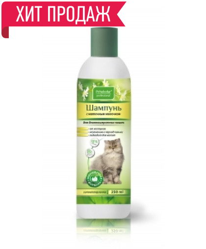 Шампунь Пчелодар для кошек длинношерст. с маточным молочком 250мл*20 (увлажнение и блеск) Шампунь Пчелодар для кошек длинношерст. с маточным молочком 250мл*20 (увлажнение и блеск)