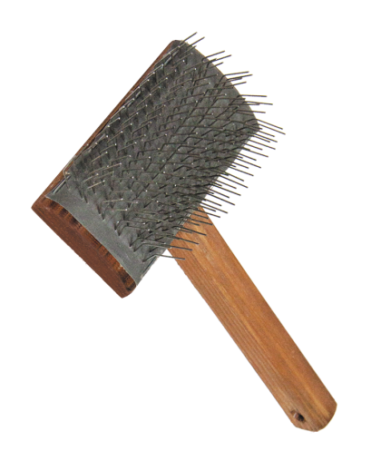 Пуходерка деревянная Кавказец полукруглая, окрашенная водной морилкой 100*55 Зооник