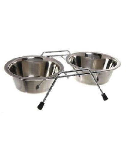  Миска металлическая двойная VM-2700 (В)  480мл Алькор