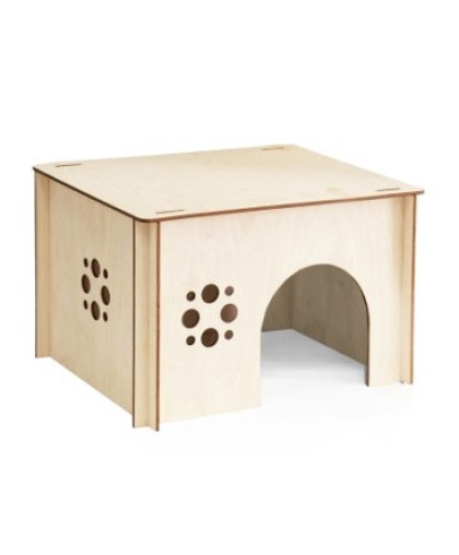 Домик для морской свинки большой 340*253*210мм фанера Вариант Домик для морской свинки большой 340*253*210мм фанера Вариант