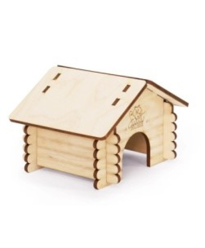 Изба для грызунов с рисунком большая 210*150*150мм фанера Вариант Изба для грызунов с рисунком большая 210*150*150мм фанера Вариант