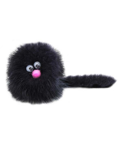 Игрушка для кошек Зверек на веревке норка натуральная еврослот Госи/GoSi Игрушка для кошек Зверек на веревке норка натуральная еврослот Госи/GoSi