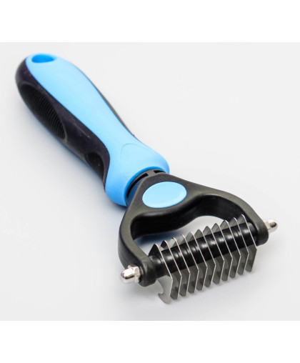 Стриппинг 11 лезвий с рифленной ручкой черно-голубой Пижон Стриппинг 11 лезвий с рифленной ручкой черно-голубой Пижон