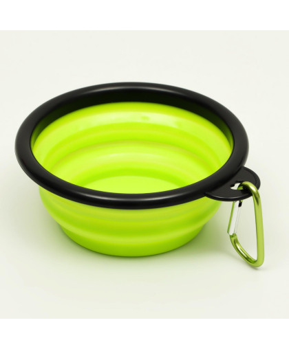 Миска силиконовая складная 250мл 11см зеленая Пижон Миска силиконовая складная 250мл 11см зеленая Пижон