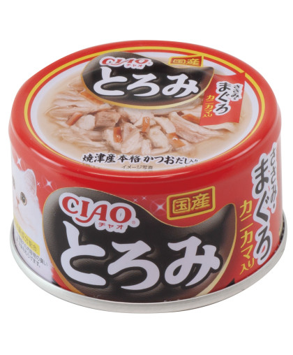 Инаба/INABA ТОРОМИ конс для кошек филе курицы, тунец магуро с сурими 80гр*24 Инаба/INABA ТОРОМИ конс для кошек филе курицы, тунец магуро с сурими 80гр*24