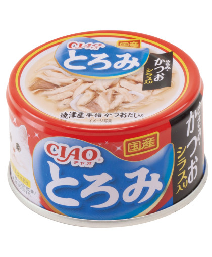 Инаба/INABA ТОРОМИ конс для кошек филе курицы, тунец кацуо с мальками ширасу 80гр*24 Инаба/INABA ТОРОМИ конс для кошек филе курицы, тунец кацуо с мальками ширасу 80гр*24