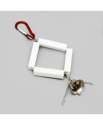 Игрушка для птиц Подвес ромб с колокольчиком Пижон Игрушка для птиц Подвес ромб с колокольчиком Пижон