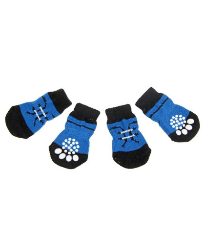 Носки для собак нескользящие Шнурки р.L 3,5/5*8см (набор 4шт) Пижон Носки для собак нескользящие Шнурки р.L 3,5/5*8см (набор 4шт) Пижон