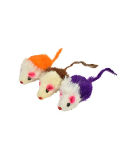 Игрушка для кошек Мышь натуральный мех цветная ZooMoDa Игрушка для кошек Мышь натуральный мех цветная ZooMoDa