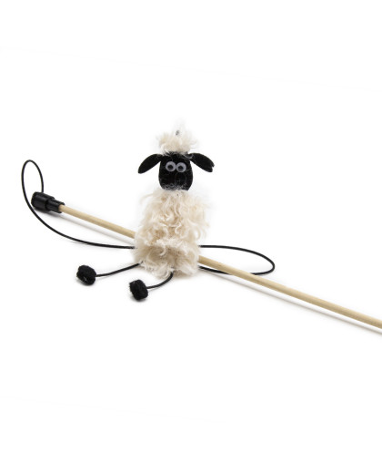 Игрушка для кошек дразнилка Барашек Пашка Кучерявый 45см Госи/GoSi Игрушка для кошек дразнилка Барашек Пашка Кучерявый 45см Госи/GoSi