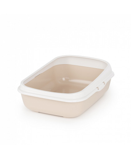 Туалет для кошек с бортом малый Альта 42*31*14,5 см бежевый Альтернатива Туалет для кошек с бортом малый Альта 42*31*14,5 см бежевый Альтернатива