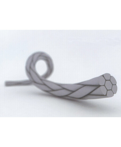  ПГА (полигликолид) №1 плетеный 4метрик,  0,75м, рассас-ся,после стерил-ии колющая HR-35