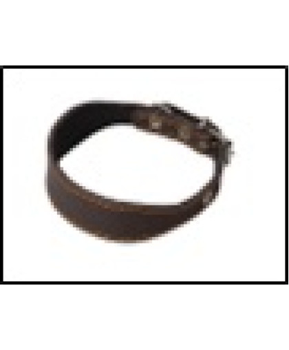  Ошейник кожаный для левретки таксы с синтепоном  25-32см Каскад