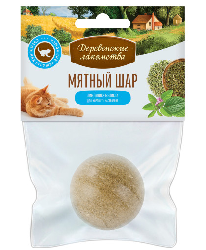  Деревенские Лакомства Мятный шар Лимонник+мелисса,  22гр