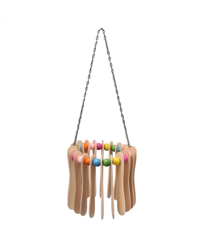 Игрушка для птиц Поющий ветер 10*10*30см дерево PetStandArt Игрушка для птиц Поющий ветер 10*10*30см дерево PetStandArt