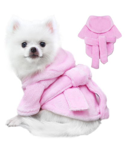 Халат для собак и кошек pL розовый спинка 31-33см грудь 46-48см Pretty Pet Халат для собак и кошек pL розовый спинка 31-33см грудь 46-48см Pretty Pet