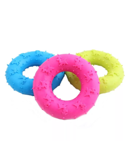  Игрушка для собак Пончик резиновый  7см Алькор