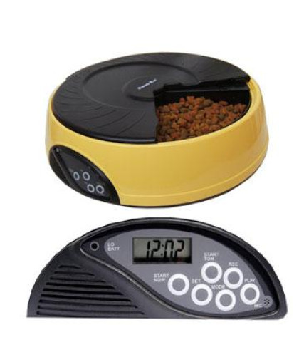 Автокормушка на 4 кормления V- одного кормл. до 300гр (желтый) Feed-Ex Автокормушка на 4 кормления V- одного кормл. до 300гр (желтый) Feed-Ex