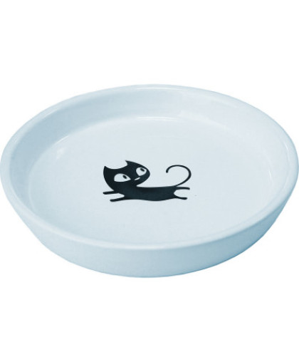 Миска керамическая Черный кот 160мл цветная 15,0*2,5см Уют Миска керамическая Черный кот 160мл цветная 15,0*2,5см Уют