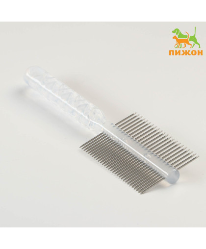 Расческа Пузырьки двухсторонняя прозрачная 19,5*5,6см Пижон Расческа Пузырьки двухсторонняя прозрачная 19,5*5,6см Пижон