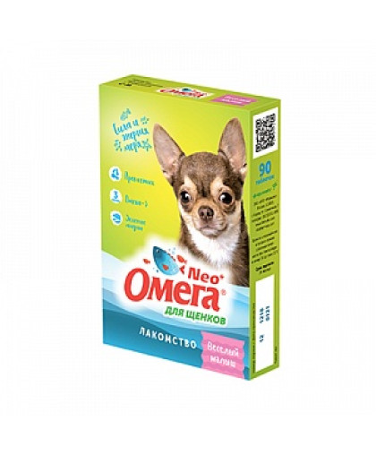 Омега-Нео + для щенков Веселый малыш (пребиотик, зеленые мидии, омега3) 60 таб*5