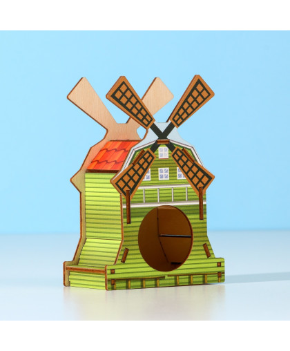 Домик для грызунов деревянный Мельница Домик для грызунов деревянный Мельница