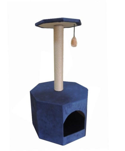 Когтеточка Дом восьмиугольный ковролин (СА) Когтеточка Дом восьмиугольный ковролин (СА)