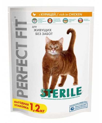 Перфект Фит/Perfect Fit 1,2кг корм для кастр.котов/ стерил.кошек сух. Перфект Фит/Perfect Fit 1,2кг корм для кастр.котов/ стерил.кошек сух.