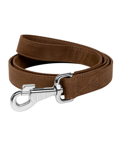  Поводок для собак из искусственной кожи WAUDOG Eco, Ш 25 мм, Дл  122 см коричневый
