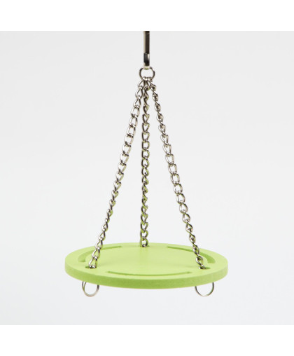  Игрушка для грызунов Качели круг на цепочках  8,5*7см вспен.ПВХ зеленые Пижон